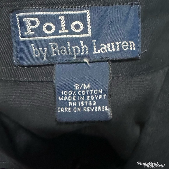 Polo by Ralph Lauren navy blue nautical top with collar small medium - Picture 5 of 7